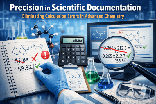 Precision in Scientific Documentation: Eliminating Calculation Errors in Advanced Chemistry